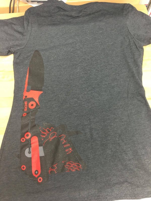 Ladies Athletic cut Cocked Blade Tshirt Fashion