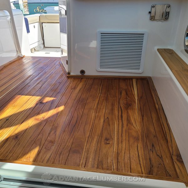 1 x 6 Teak - Plantation Wood One Sided Pre-Grooved Decking (Premium Grade) Online Hot Sale