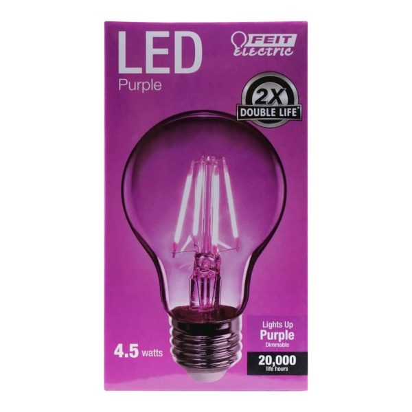 4.5W A19 Dimmable LED Filament Light Bulbs See All Colors on Sale - Image 5