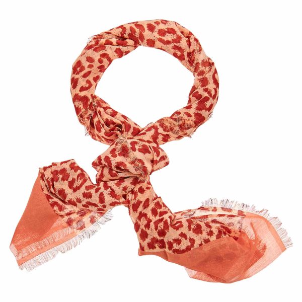 Leopord Patterned Hijab - Pink Lace Sale - Image 2
