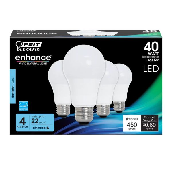4-Pack 40W Enhance LED Light Bulbs OM40DM 9 Cheap - Image 2