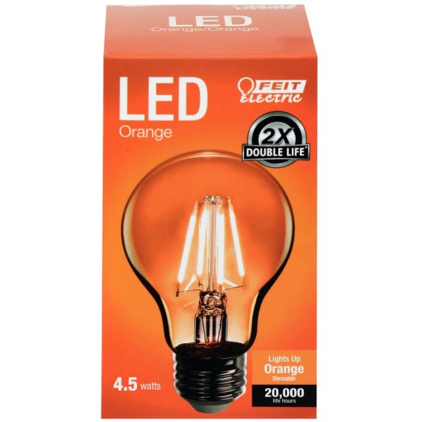 4.5W A19 Dimmable LED Filament Light Bulbs See All Colors on Sale - Image 3